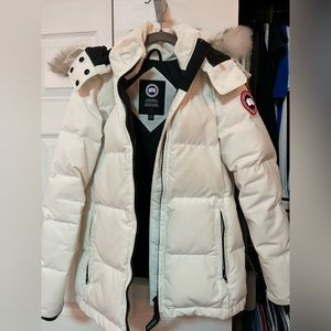 White Canada Goose Puffer Jacket